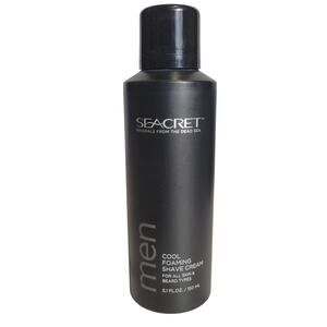 Seacret Cool Foaming Shave Cream for Men 5.1oz NEW For all skin & beard types